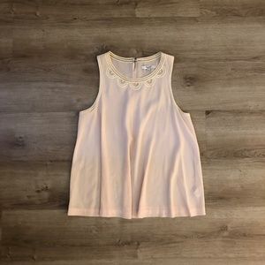 Madewell Scallopstitch Swing Peach Blouse